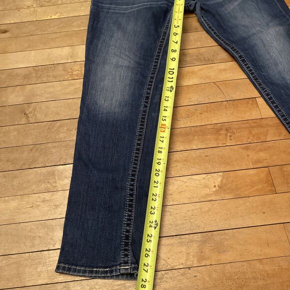 Miss Me Jeans Women’s Size 32 Mid Rise Skinny Embroidered Denim Stretch - Picture 6 of 16